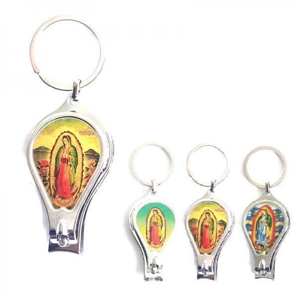 VIRGIN MARY NAIL CLIPPER W KEY CHAIN plus bottle opener 