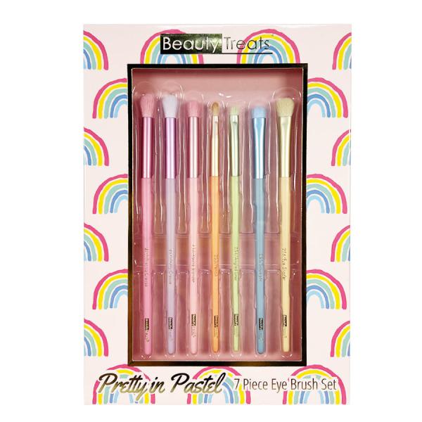 BEAUTY TREATS PRETTY IN PASTEL 7PC EYE BRUSH SET 