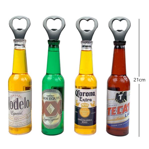 JUMBO BEER BOTTLE SHAPE OPENER with magnet