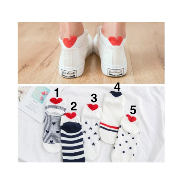 back Heart LOVE SOCKS