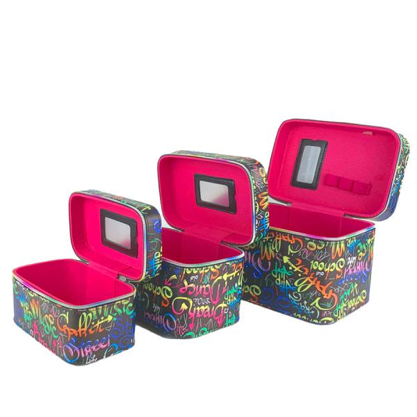 NEON PRINT COSMETIC TOOL BOX 