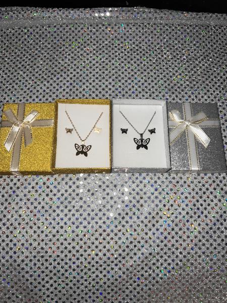 BUTTERFLY STAINLESS STEEL NECKLACES 