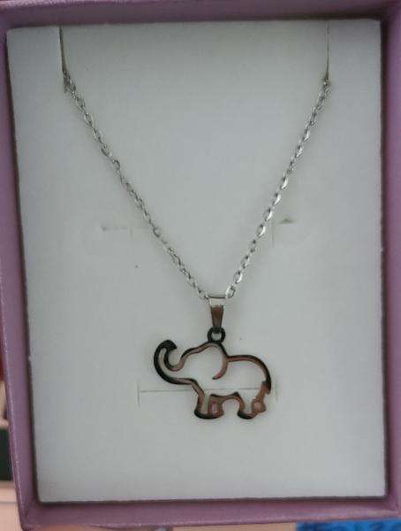 ELEPHANT STAINLESS STEEL NECKLACES 