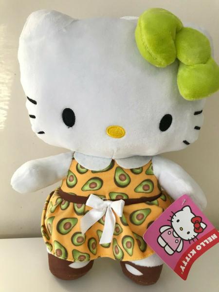 Hello Kitty Plush Doll with Avocado Dress & Green Bow 14