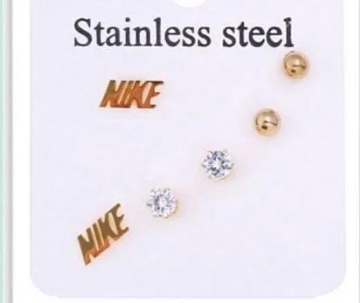 2 pcs - Inspired Nike earrings 