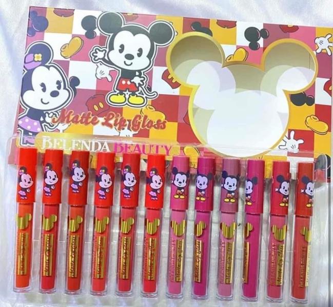 BELENDA BEAUTY MOUSE MATTE LIP GLOSS 12 PCS