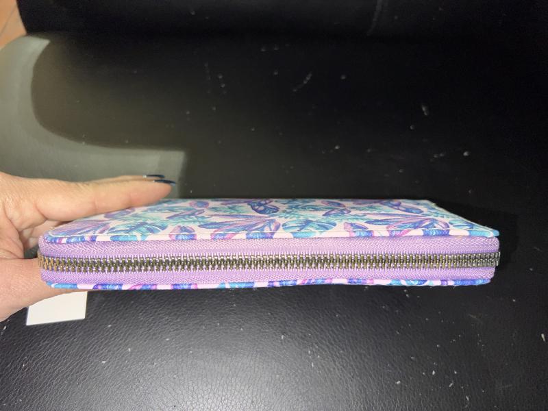 Floral wallet print - Purple