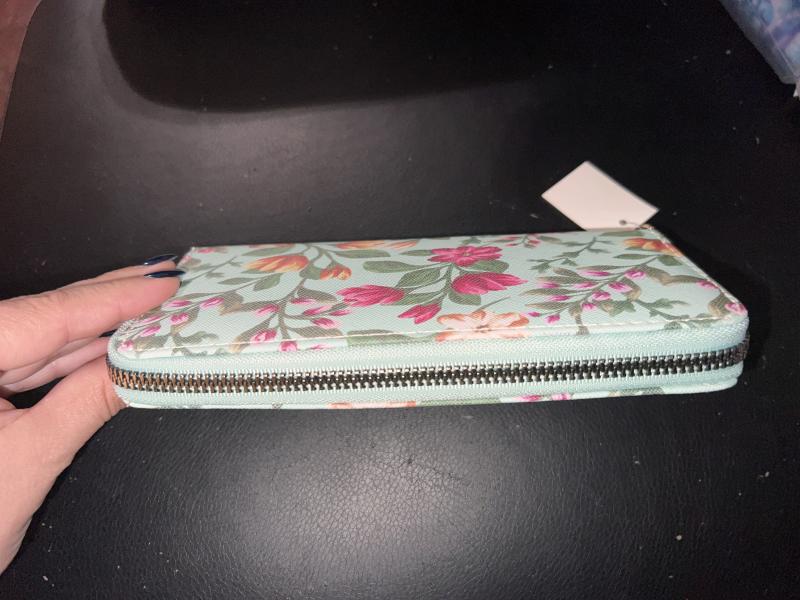 Floral wallet print - Green 