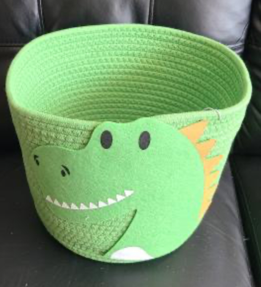 Dinosaur rope storage Basket - Bin 