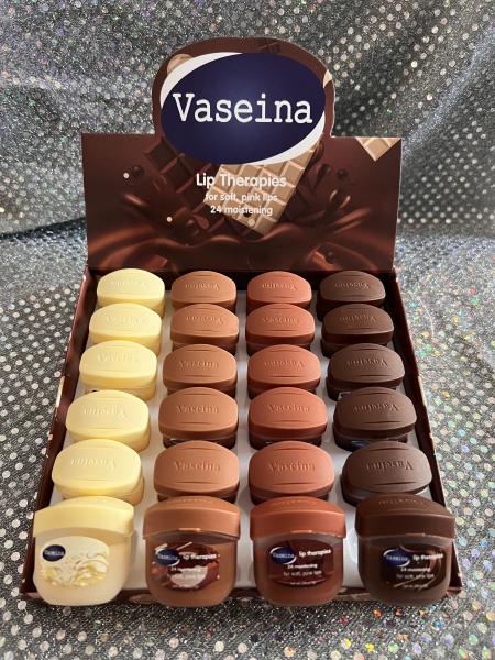 Vaseline lip balm, chocolate flavor