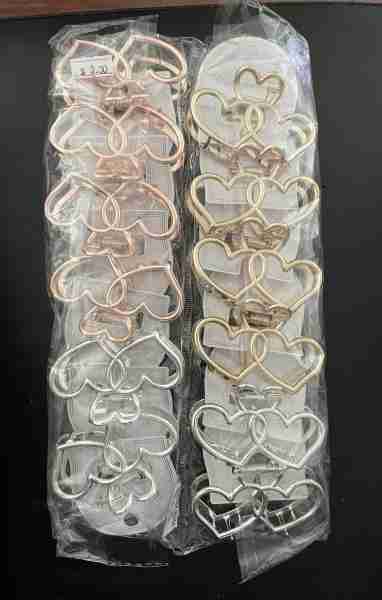 Duo heart hairclip 