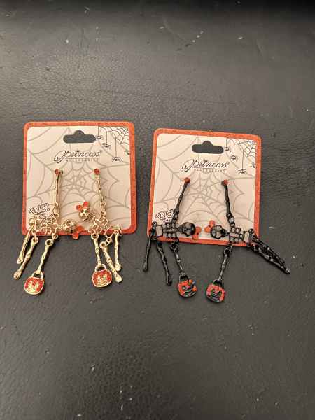 Halloween skeleton earrings