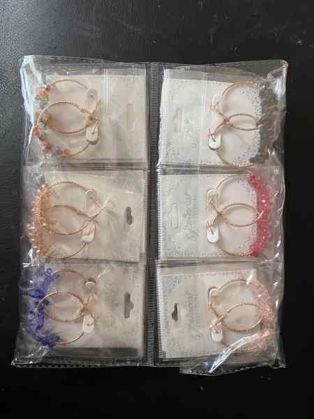  iced hoops earrings 