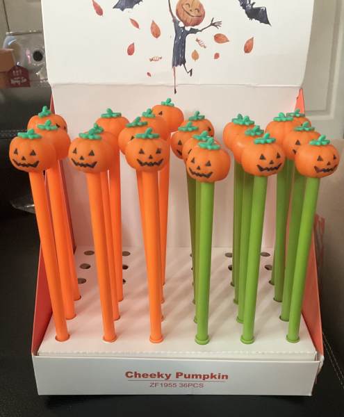 Halloween pumpkin pens 