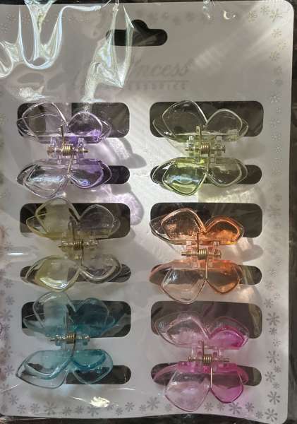  6 pk - small hair clips 