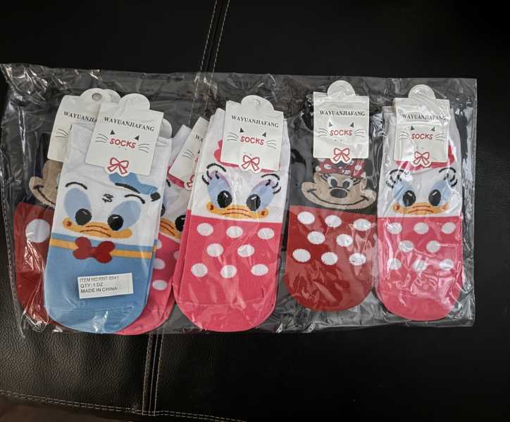 Insured disney socks 