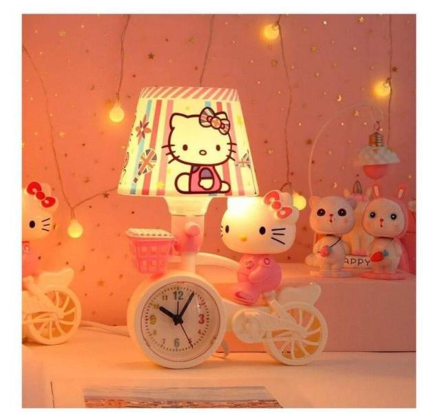 Kitty bike clock 