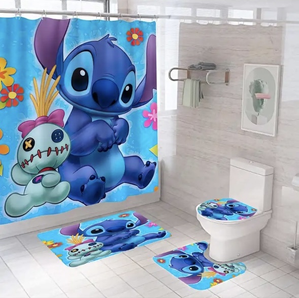 4 PCS -Stitch bath set 