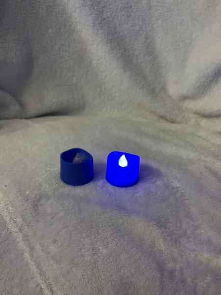 2pc set  Blue Tea LIGHT CANDLE