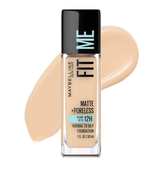 Maybelline fit me, Matt Carlos foundation - 120 (classic ivory)