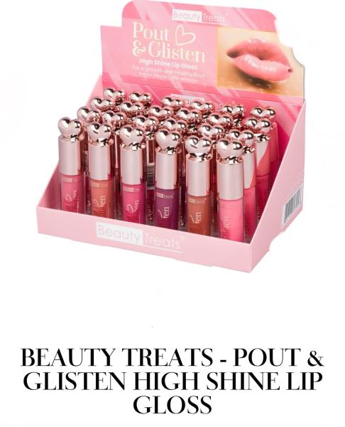 Beauty treats Pout & Glisten lipgloss