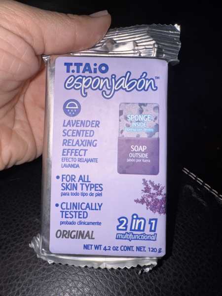 T.TAIO Esponjabon - lavender soap sponge