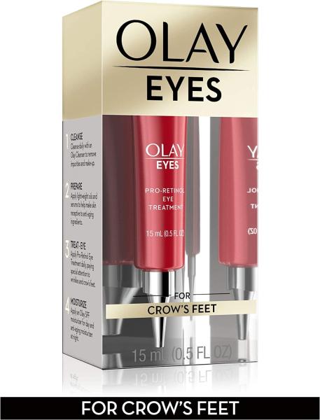 Olay Eyes Pro Retinol Eye Cream Anti-Wrinkle Treatment for Crow's Feet, 0.5 fl oz