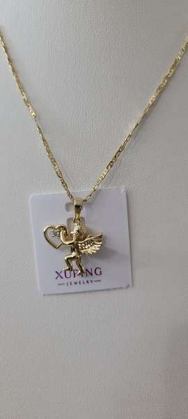 14K Cupid chain set - 18in chain 