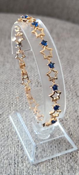 18K blue star bracelet 