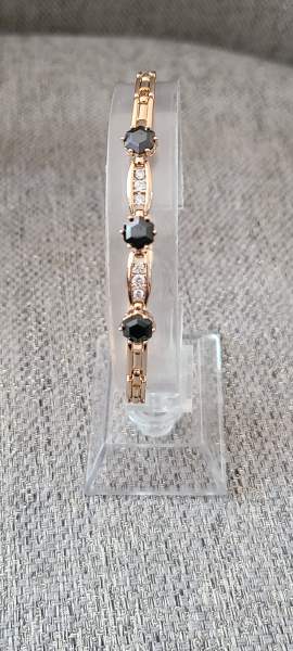 18K glam black bracelet 