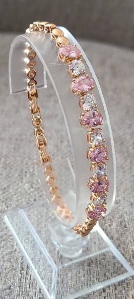 18K pink glam bracelet 