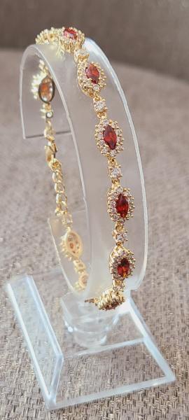 14K Red marquise bracelets 