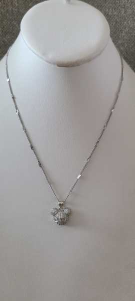 18K Silver mickey pendent 