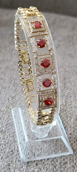 18K Red glam bracelet 