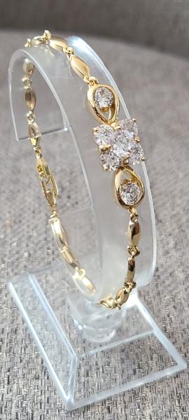 18K WHT glam bracelet 