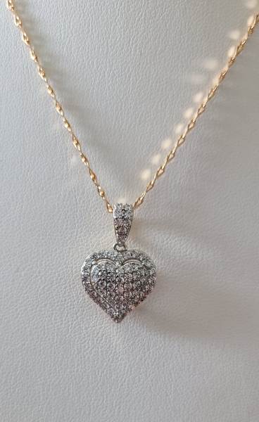 18K heart necklace 