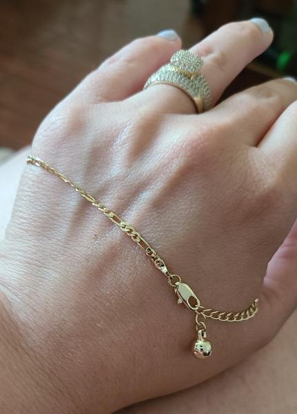 14K bracelet w/bell