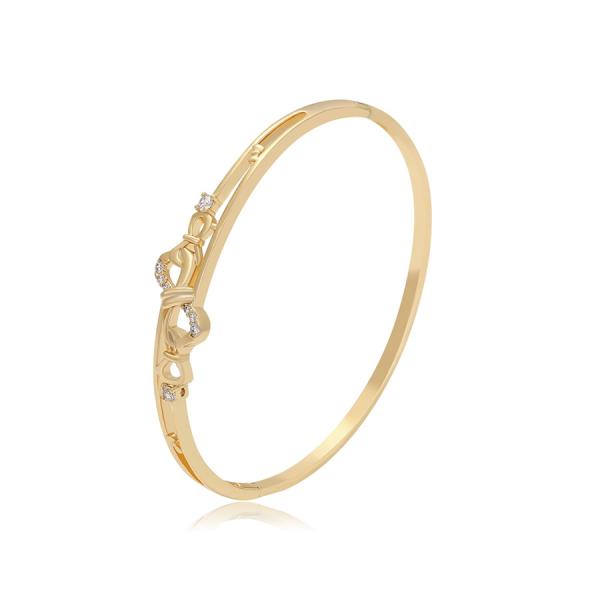 14K bow bangle