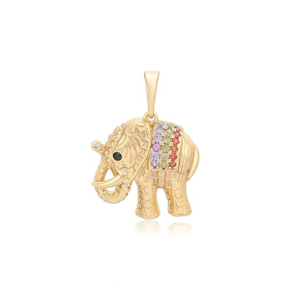 14K elephant pendant 