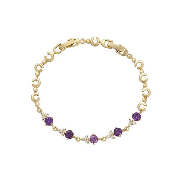 14K Violet bracelet