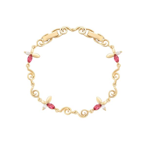 14K ruby bracelet 