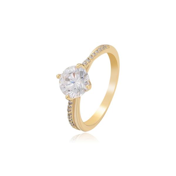 14K traditional ring - Size.6,8