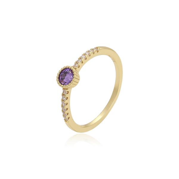 14K classy violet ring - Size. 7,8,9,10