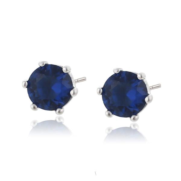 WG dark blue post earrings 