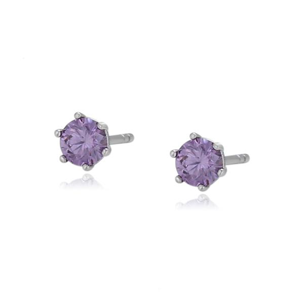 WG Lilac post earrings 