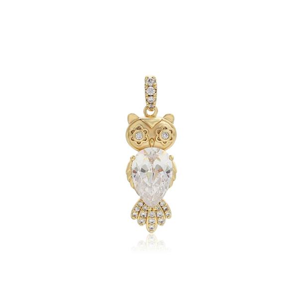 14K White owl 