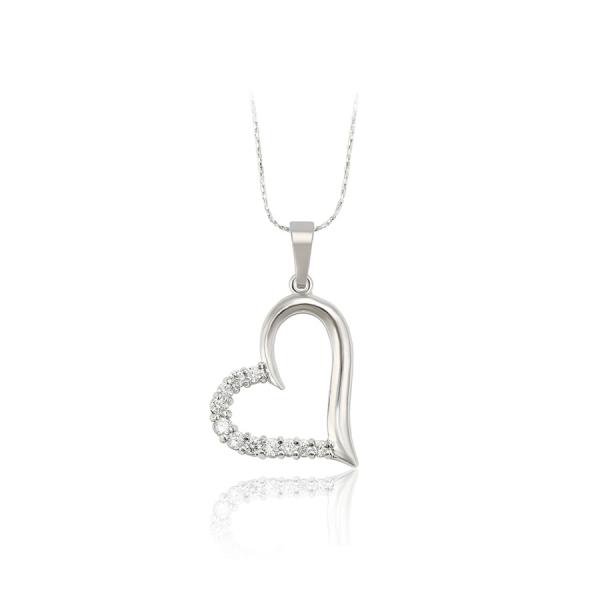 WG  heart w/chain 18 inches