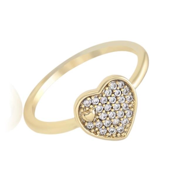 14K heart ring - Size. 8,9