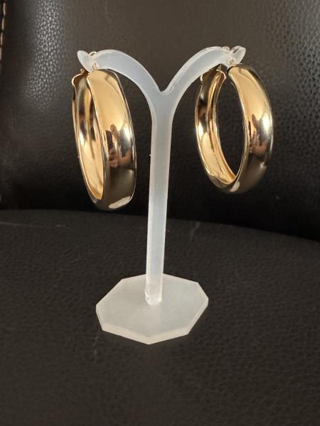 14K Large chunky earrings