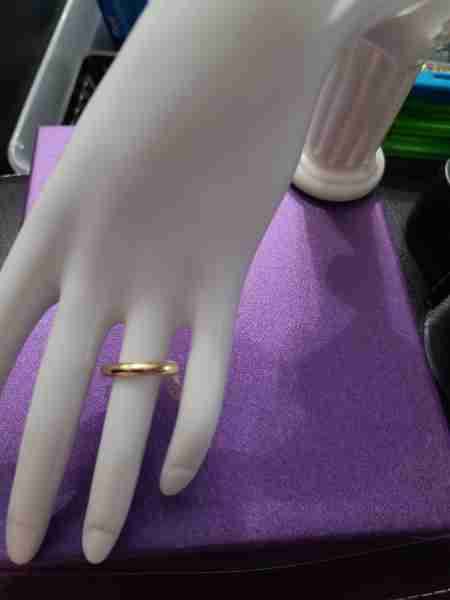 14K unisex ring band 